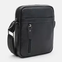 Мужская кожаная сумка Borsa Leather K1266-2bl-black