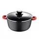 Кастрюля с крышкой Bergner Chroma BG-30114-BK 20 см 2.2 л черная