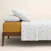 Семейное постельное белье с простыней на резинке MIDNIGHT STARS CS4