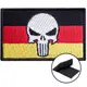 Набор шевронов 2 шт с липучкой Флаг Германии и Череп Карателя Punisher 5х8 см вышитый патч нашивка Германия