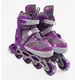Роликовые коньки 614-L Best Roller колеса PVC светящиеся. Violet (размер 39-43) (173857)