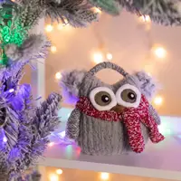 Фигура новогодняя Novogod'ko Сова в наушниках 974007 19 см