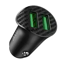 Адаптер автомобільний HOCO Farsighted dual port QC3.0 car charger Z39 |2USB, QC3.0, 3A/18W|