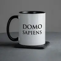 Кружка "Domosapiens", Черный, английский, Деревянная подарочная коробка с гравировкой, 330 мл