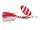 Блешня-вертушка D.A.M Effzett Standart Dressed red stripes 10g