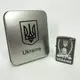 Дуговая электроимпульсная зажигалка USB Украина (металлическая коробка) HL-449. Цвет: черный