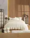 Постельное белье с муслиновым покрывалом Nil Home Soft Pike Кремовый 200х220см