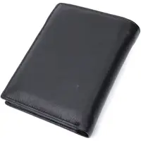 Чоловіче шкіряне портмоне для карток купюр та монет ST Leather 22733 Чорне