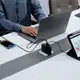 Адаптер сетевой Baseus GaN5 Pro Digital Fast Charger |2C+U, 160W/3A, PD3.1/QC| (With C to C 240W cable)