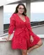 Женский комбинезон Гоф+SIZE красный 1205215x