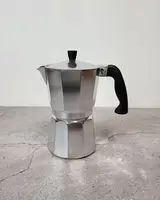 Гейзерна кавоварка Gusto Сomo GU-1000-6 300 мл 6 чашок сіра