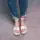 Женские босоножки Fashion Callie 3607 41 размер 25,5 см Бежевый
