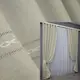 Комплект (2шт. 1х2,7м.) готовых штор лен, мережка. Цвет серо-бежевый. Код 1405ш 31-656