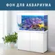 Море для аквариума наклейка с рыбами 40х65 см.