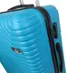 Средний пластиковый чемодан на колесах 70L GD Polo голубой