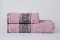 Рушник махровий FLUFFY  рожевий 70х130см