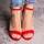 Женские босоножки Fashion Adagio 2965 40 размер 25,5 см Красный
