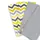 Набор из 4-х салфеток 35х35 YELLOW GREY ZIGZAG&SMOKY