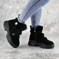 Черевики жіночі зимові Fashion Cullen 2241 36 розмір 23,5 см Чорний