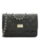 Женская кожаная сумка Borsa Leather K11512bl-black