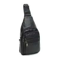 Мужской кожаный рюкзак Keizer K1086bl-black