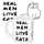 Кружка с принтом Real men love cats 330 мл (KR_PRI100)