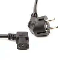 Кабель питания PowerPlant Cu 3x1.5мм2, 2м, угловой