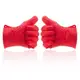 Жаропрочные перчатки-прихватки из силикона Antiscald Gloves Красные