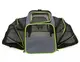 Сумка переноска для кошек и собак 66x38x26 см CosmoPet CP-05 (S) Grey-Green
