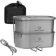 Набір туристичного посуду Cook “n” Escape Titanium Canteen Mesh Kit CA2117 grey