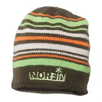 Шапка в'язана Norfin Frost BR (коричнева в смужку) р.XL Коричневий\Зелений\Помаранчевий\Білий (302772-BR-XL)