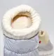 Женские бежевые закрытые тапочки-носки на меху беж.