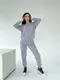 Демисезонный спортивный костюм AO063 Серый XXL/3XL
