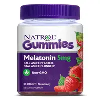 Натуральная добавка Natrol Melatonin 5 mg Gummies, 90 желеек - клубника