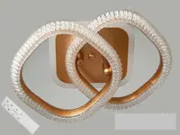 Потолочная LED-люстра с диммером и подсветкой, 45W MX66002/2S LED 3color dimmerдне