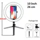 Селфи кольцо светодиодное на штативе с держателем для телефона Selfie ring light, диаметром 26 см, 3 цвета подсветки