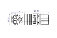 Конектори силові AMASS MT60 Female 2шт