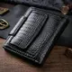Кошелек для женщин среднего размера из натуральной лакированной кожи ST Leather 22686 Черный