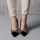 Женские туфли Fashion Bow 3988 40 размер 25,5 см Черный