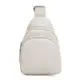 Женский кожаный рюкзак через плечо Borsa Leather K15-606w-white