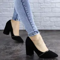 Туфлі жіночі на підборах Fashion Shiro 2096 36 розмір 23,5 см Чорний