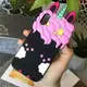 Силиконовый чехол для iPhone XS / X - 3D Sleep Unicorn (Единорог), Черный
