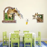 Интерьерная наклейка ZOO Жираф и сок DLX0861 90х60см