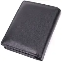 Гаманець вертикального формату з натуральної шкіри ST Leather 22474 Чорний