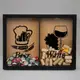 Двойная рамка копилка "Beer, Wine" для пробок, Чорный-коричневый, английский