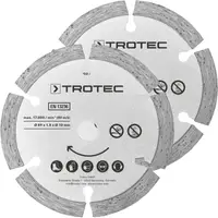 Диск отрезной алмазный Trotec 2 Diamond 89х10х1,8 (2 шт) (6215001302)