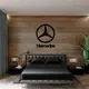 Логотип автомобильной компании Mercedes на стену из дерева