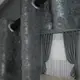 Комплект (2шт. 1,5х2,5м.) штор на люверсах, жаккард "Sultan XO", Турция. Цвет графитовый. Код 1123ш 37-0027