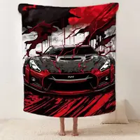 Плед 3D Nissan GTR скорость и адреналин 12023 160х200 см