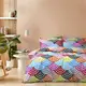 Постельное белье Lotus Home Perfect Ranforce - Amigo голубой евро